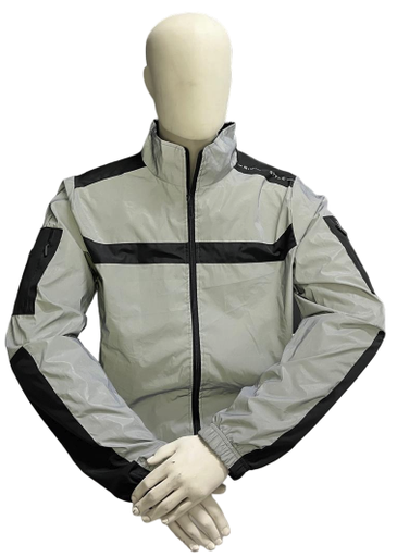 CHAQUETA CORTAVIENTO SMART BIKER REFLECTIVA TITANIUM CABALLERO