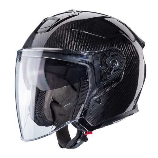 CASCO ABIERTO CABERG FLYON II CARBONO BRILLO