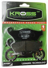 [10320] PASTA DE FRENO KROSS TRASERA HONDA HUNK 160R-190/HERO THRILLER 200R-XPULSE 200T-200/SUZUKI GIXXER 150SF-GSX150S