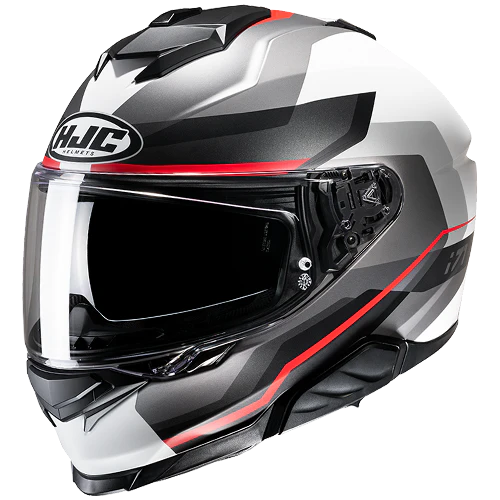 CASCO INTEGRAL HJC I71 NIOR MC1SF GRIS ROJO MATE-INCLUYE PINLOCK
