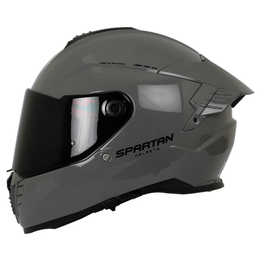 CASCO INTEGRAL SPARTAN DOBLE VISOR HAWK EVO SOLID A12 GRIS BRILLO
