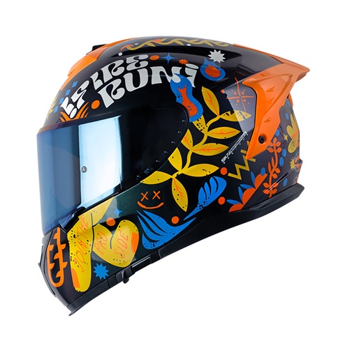 CASCO INTEGRAL SHAFT SHPRO610 EVO DOBLE VISOR FINGERZ CAMALEON AMARILLO-INCLUYE PINLOCK