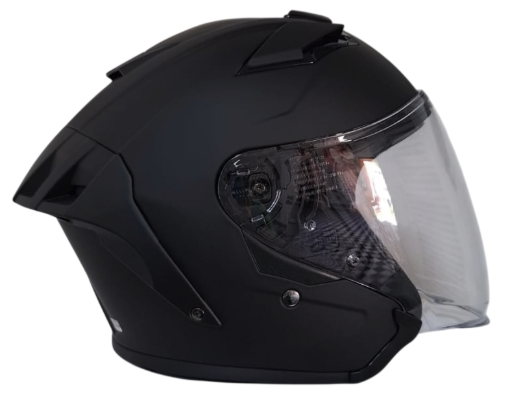 CASCO ABIERTO GPR DOBLE VISOR NEGRO MATE