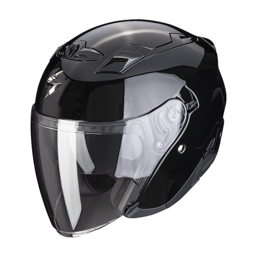 CASCO ABIERTO SCORPION EXO-230 NEGRO BRILLO
