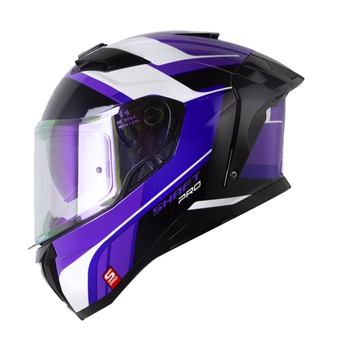 CASCO INTEGRAL SHAFT PRO 606SP DOBLE VISOR CLOWKY MORADO MORADO BRILLO