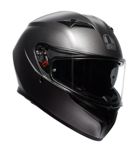 CASCO INTEGRAL AGV K3 MONO SOLID GRIS METALIZADO MATE E2206