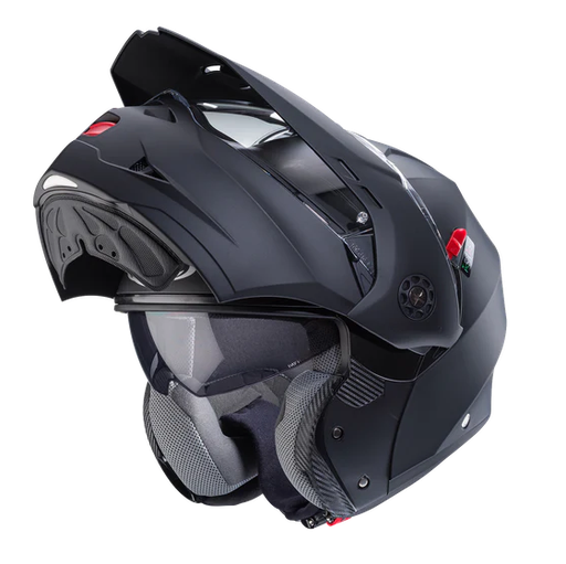 CASCO ABATIBLE CABERG TOURMAX X DOBLE VISOR NEGRO MATE