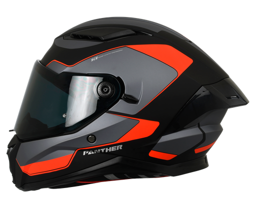 CASCO INTEGRAL SPARTAN DOBLE VISOR PANTHER GALE B5 GRIS ROJO MATE