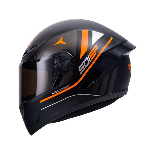 CASCO INTEGRAL ICH 501SP NEGGAZ NEGRO NARANJA MATE VISOR NEGRO