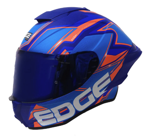 CASCO INTEGRAL EDGE SHANGHAI QUARTZ ROJO AZUL MATE