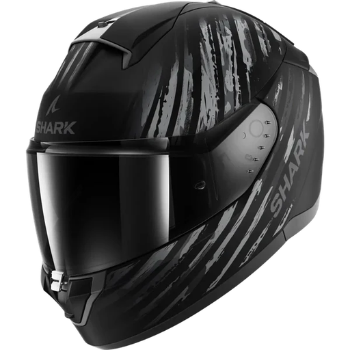 CASCO INTEGRAL SHARK RIDILL 2 ASSYA KAA NEGRO GRIS MATE 