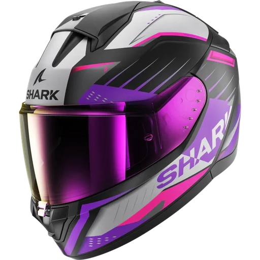 CASCO INTEGRAL SHARK RIDILL 2 BERSEK KVV NEGRO GRIS ROSADO MATE