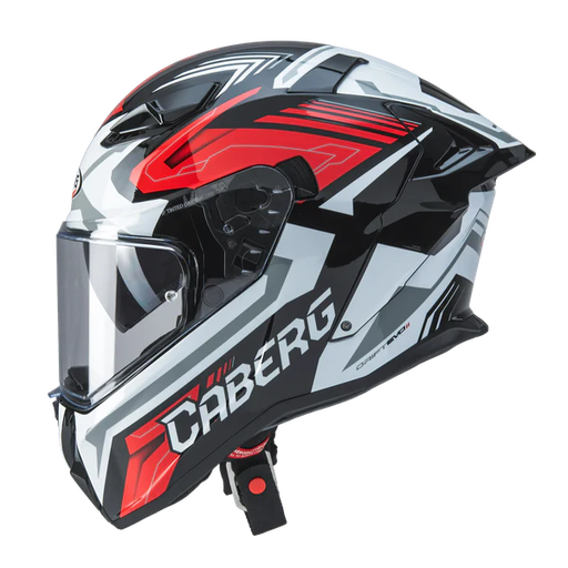 CASCO INTEGRAL CABERG DRIFT EVO II JARAMA NEGRO BLANCO ROJO BRILLO