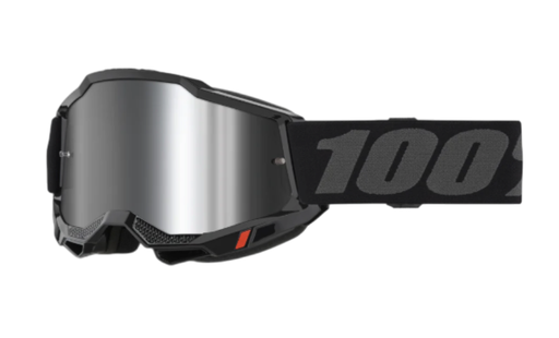 [50014-00038] GAFAS CROSS 100% ORIGINAL ACCURI 2 NEGRO LENTE SILVER