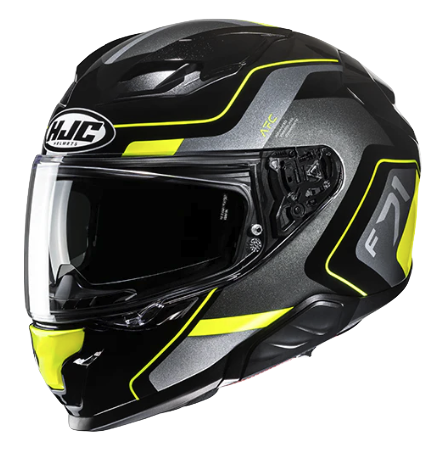 CASCO INTEGRAL HJC F71 ARCAN MC3H AMARILLO GRIS