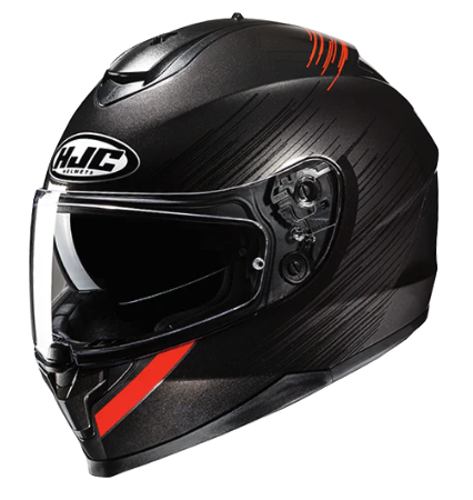 CASCO INTEGRAL HJC C70N SWAY MC1 ROJO NEGRO MATE