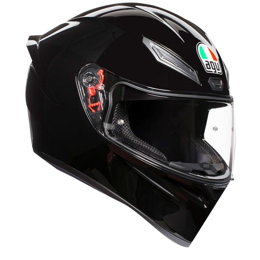 CASCO INTEGRAL AGV K1S MONO SOLID (027) NEGRO BRILLO E2206-INCLUYE PINLOCK