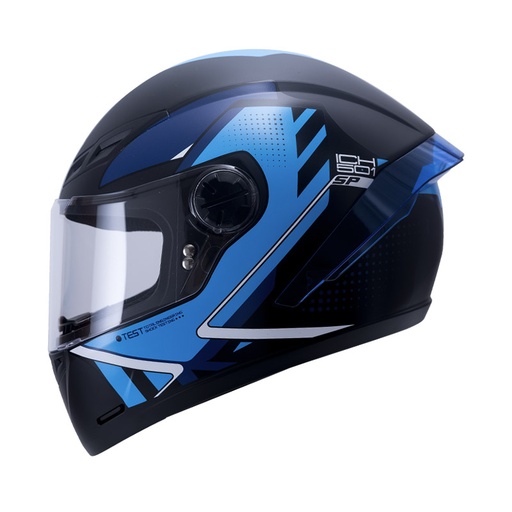 CASCO INTEGRAL ICH 501SP MOACA NEGRO AZUL MATE VISOR TRANSPARENTE