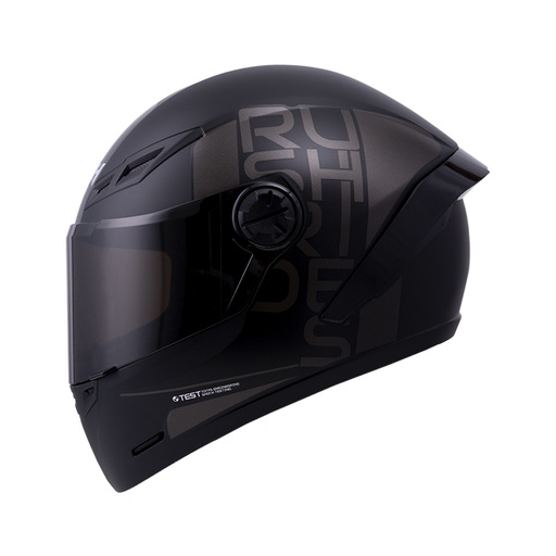 CASCO INTEGRAL ICH 501SP DOPE NEGRO GRIS MATE VISOR NEGRO