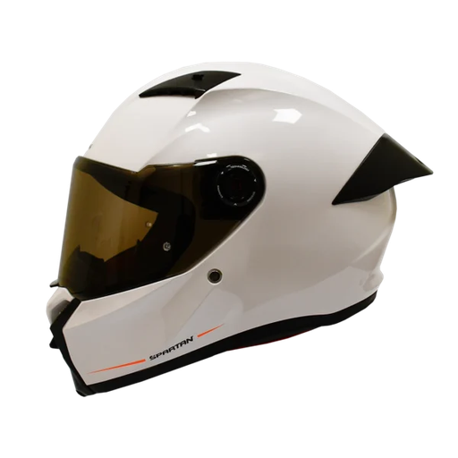 CASCO INTEGRAL SPARTAN FENIX SOLID BLANCO BRILLO