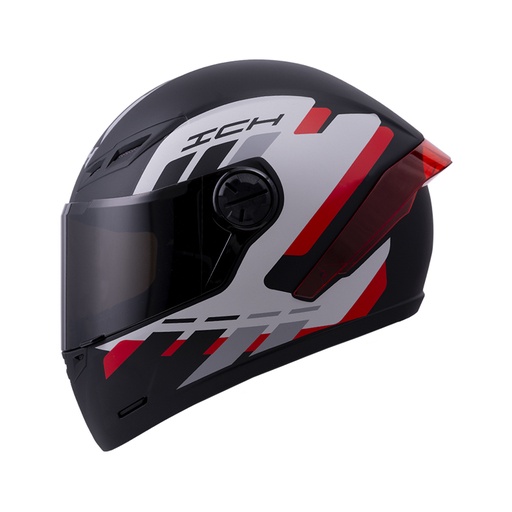 CASCO INTEGRAL ICH 501SP FITAR NEGRO ROJO MATE VISOR NEGRO
