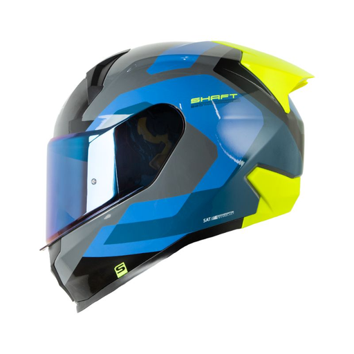 CASCO INTEGRAL SHAFT 560 EVO GUAYBARE GRIS OSCURO AZUL OSCURO BRILLO
