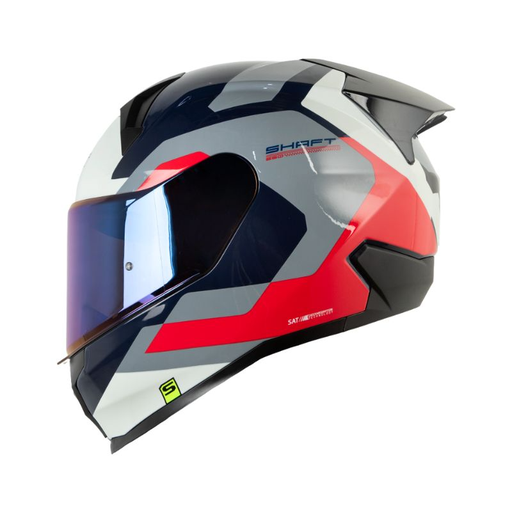 CASCO INTEGRAL SHAFT 560 EVO GUAYBARE AZUL OSCURO ROJO BRILLO