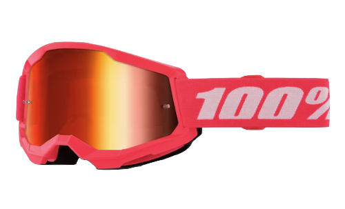 [50028-00017] GAFAS CROSS 100% ORIGINAL STRATA 2 ROSA LENTE ROJO