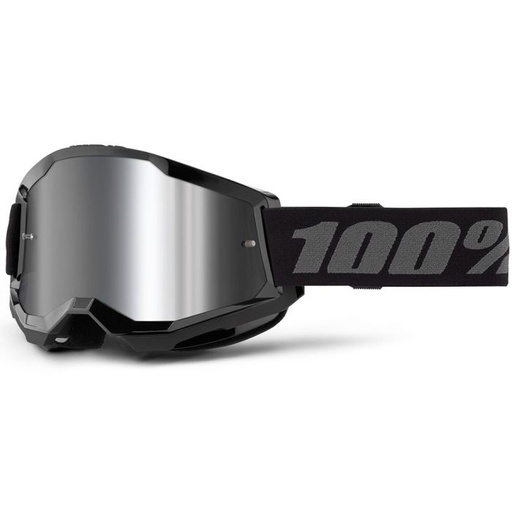 [50032-00007] GAFAS CROSS 100% ORIGINAL STRATA 2 NEGRO LENTE SILVER NIÑO