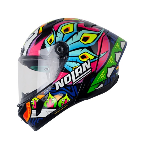 CASCO INTEGRAL NOLAN X-804 RS-U.C DAVIES FULL COLOR BRILLO