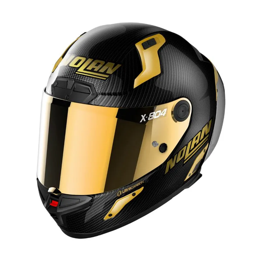 CASCO INTEGRAL NOLAN X-804 RS-U.C GOLDEN NEGRO DORADO BRILLO