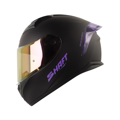 CASCO INTEGRAL SHAFT SH582SP EVO SOLID NEGRO MORADO MATE VISOR IRIDIUM MORADO 