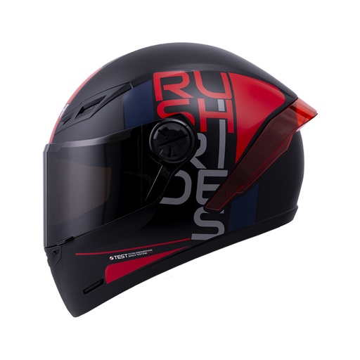 CASCO INTEGRAL ICH 501SP DOPE NEGRO ROJO MATE VISOR NEGRO
