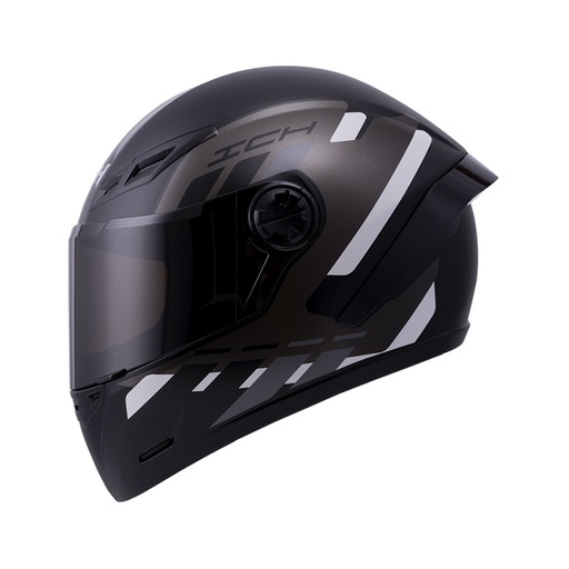 CASCO INTEGRAL ICH 501SP FITAR NEGRO GRIS MATE VISOR NEGRO