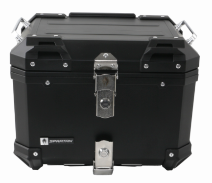 [404426] MALETERO SPARTAN 45 LITROS NEGRO ALUMINIO