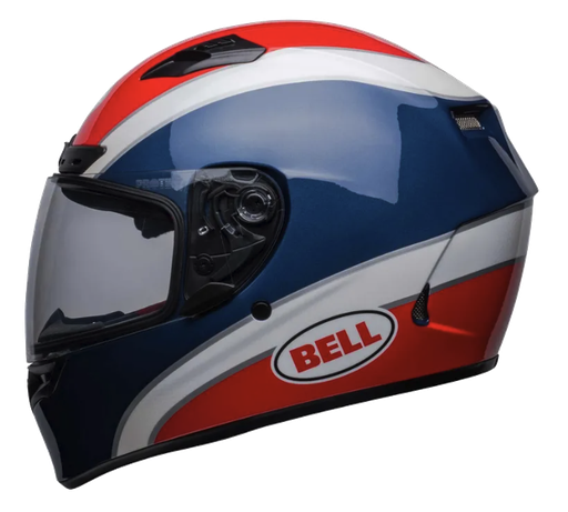 CASCO INTEGRAL BELL QUALIFIER DLX MIPS CLSC AZUL ROJO BRILLO