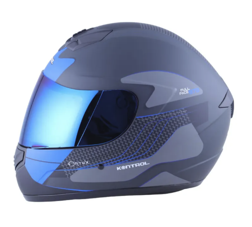 CASCO INTEGRAL KONTROL 878 ORTEX NEGRO AZUL MATE