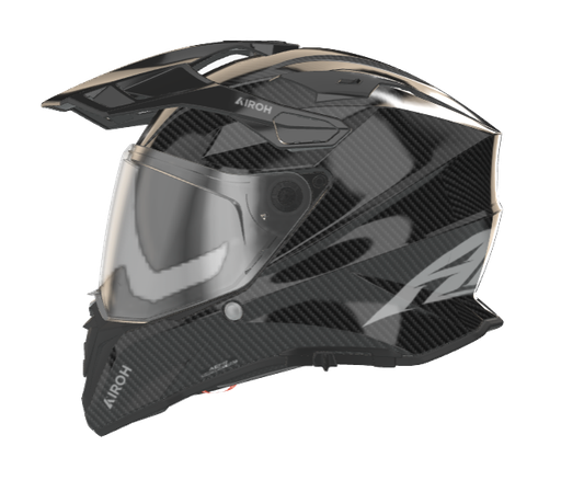 CASCO MULTIPROPOSITO AIROH COMMANDER 2 CARBON BRILLO