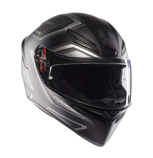 CASCO INTEGRAL AGV K1S SLING NEGRO GRIS MATE E2206