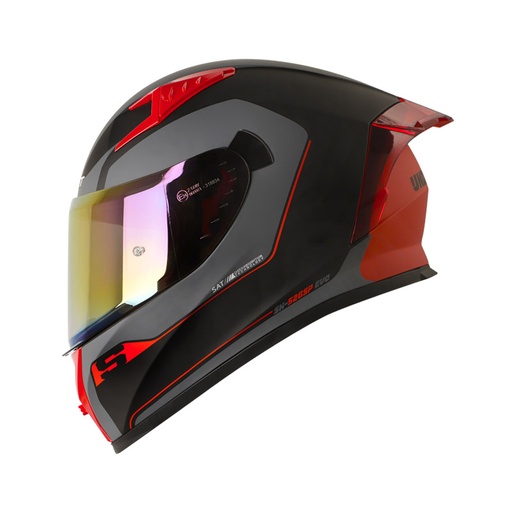 CASCO INTEGRAL SHAFT SH526SP EVO UNDERCOVER NEGRO ROJO MATE