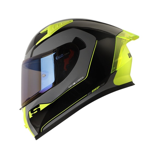 CASCO INTEGRAL SHAFT SH526SP EVO UNDERCOVER NEGRO AMARILLO BRILLO