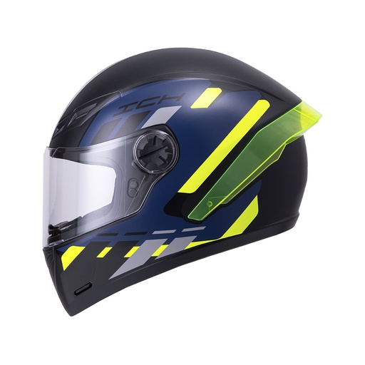 CASCO INTEGRAL ICH 501SP FITAR NEGRO AMARILLO MATE VISOR TRANSPARENTE