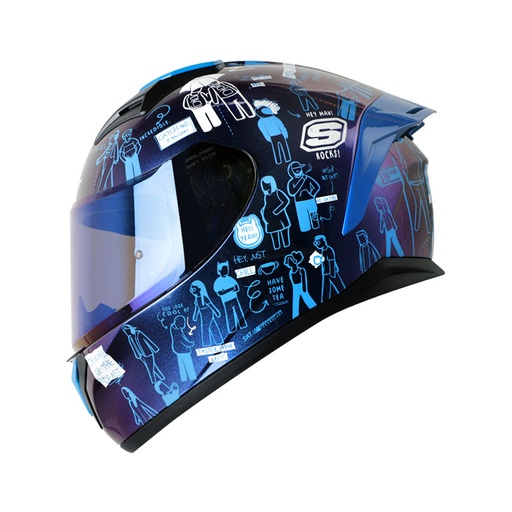 CASCO INTEGRAL SHAFT SH582SP EVO PEOPLE WALK CAMALEON BLANCO BRILLO