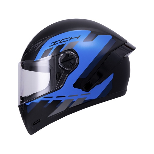 CASCO INTEGRAL ICH 501SP FITAR NEGRO AZUL NAVY MATE VISOR TRANSPARENTE