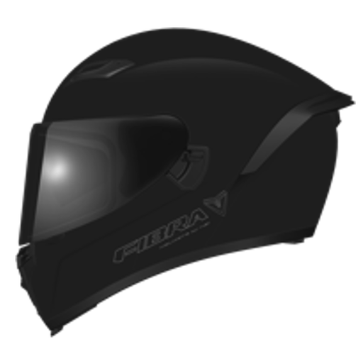 CASCO INTEGRAL FIBRA EXA DOBLE VISOR SOLID NEGRO MATE