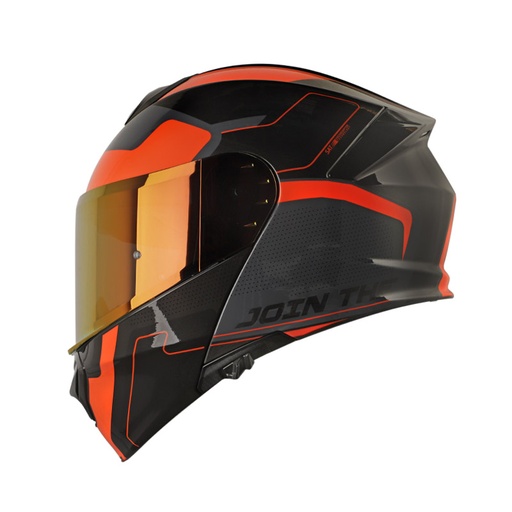 CASCO ABATIBLE SHAFT SH4000 EVO DOBLE VISOR SPLIT GRIS OSCURO GRIS BRILLO