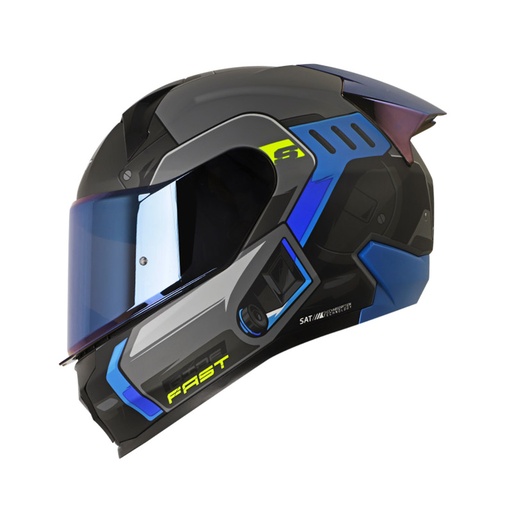 CASCO INTEGRAL SHAFT SH560 EVO CHIEF CROMA AZUL MATE