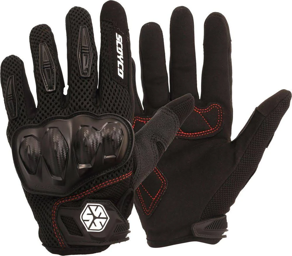 GUANTE CON PROTECCION SCOYCO MC151 NEGRO