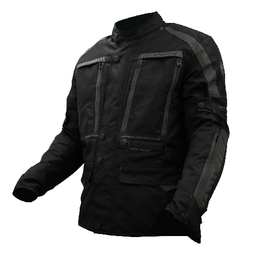 CHAQUETA CON PROTECCION SPARTAN STELVIO NEGRO CABALLERO