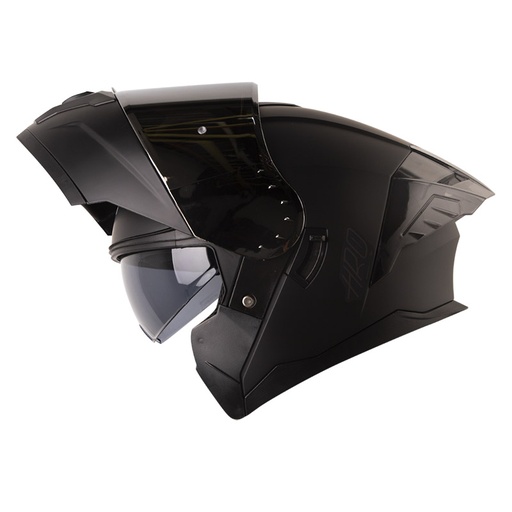 CASCO ABATIBLE HRO HRO3480 EVO DOBLE VISOR SOLID NEGRO NEGRO MATE
